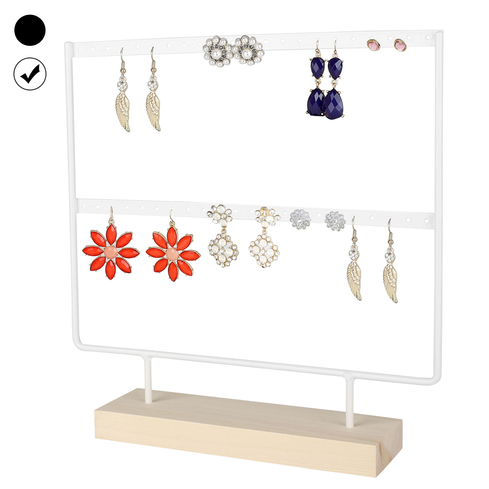 Earring Stand Display Rack 2Tier Ear Stud Holder,Jewelry Organizer Ear