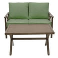 thumbnail image 1 of Natural Expressions Loveseat and Table Set, Green, Dyed Polyester, 1 of 9