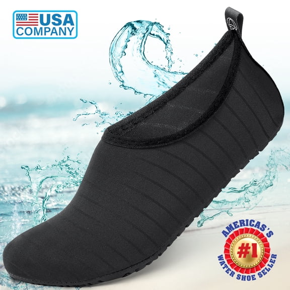 Bergman Kelly Men's and Women's Wetsuit Botties Aqua Socks and Barefoot Skin Shoes for Water Sports Beach Pool Yoga Surf (US Company)