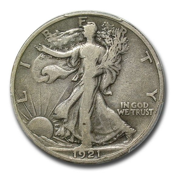 1921-S Walking Liberty Half Dollar Fine-12 PCGS