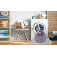 thumbnail image 2 of Ahgly Company Machine Washable Indoor Rectangle Transitional Pale Blue Lily Blue Area Rugs, 8' x 10', 2 of 7