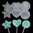 thumbnail image 4 of Joernso Chocolate Moulds Various Patterns Non-stick Handmade Star/Heart/Round Shape DIY Mould Baking Accessories, 4 of 8