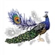 thumbnail image 2 of Juego de Funda Nórdica, Pavo Real Macho Plumas Primavera Salvaje Coronado Majestuoso, 2 of 6
