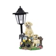 thumbnail image 3 of Estatua de perro para jardín Zulema con luces solares 2 perros blancos, 3 of 8