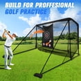 thumbnail image 3 of Btidfty Golf Cage Practice Hitting Net 10x7FT Heavy-duty Hitting Aid Nets Sports Practice Barrier Net Gifts for Men Dad Him for Outdoor Indoor Backyard Driving Chipping, 3 of 9