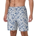 thumbnail image 2 of Uemuo Rabbit And Butterfly Pattern Mens Swim Trunks Quick Dry Board Shorts with Mesh Lining, Stretch Beach Shorts Quick Dry No-Chafing Board Shorts-X-Large, 2 of 9