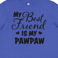 thumbnail image 4 of Inktastic My Best Friend is My Pawpaw with Hearts Youth T-Shirt, 4 of 5