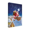 thumbnail image 2 of Trademark Fine Art 'Santa On Rooftop' Canvas Art by Hal Frenck, 2 of 3