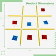 Giant Tic Tac Toe & Bean Bag Toss Game for Children & Adults, Indoor