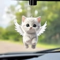 thumbnail image 4 of Clearance! 2024 New Acrylic Cat Decor Hanging Ornament Creative And Personalized Rearview Keychain Accessory For Cars, 4 of 9