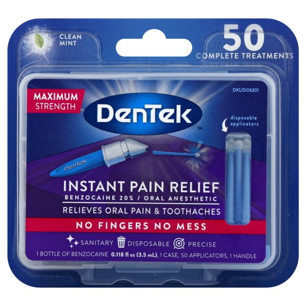 DenTek Adult Instant Pain Relief Kit, 50 ea