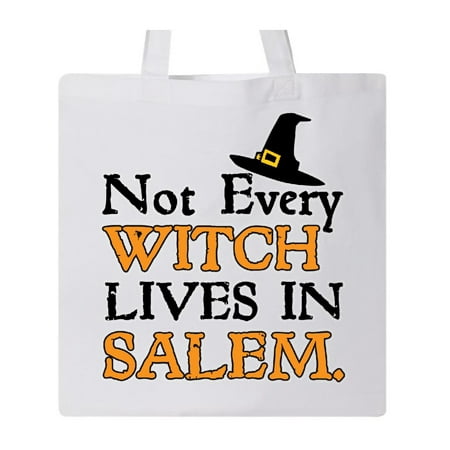 Not Every Witch Lives In Salem Tote Bag White One Size