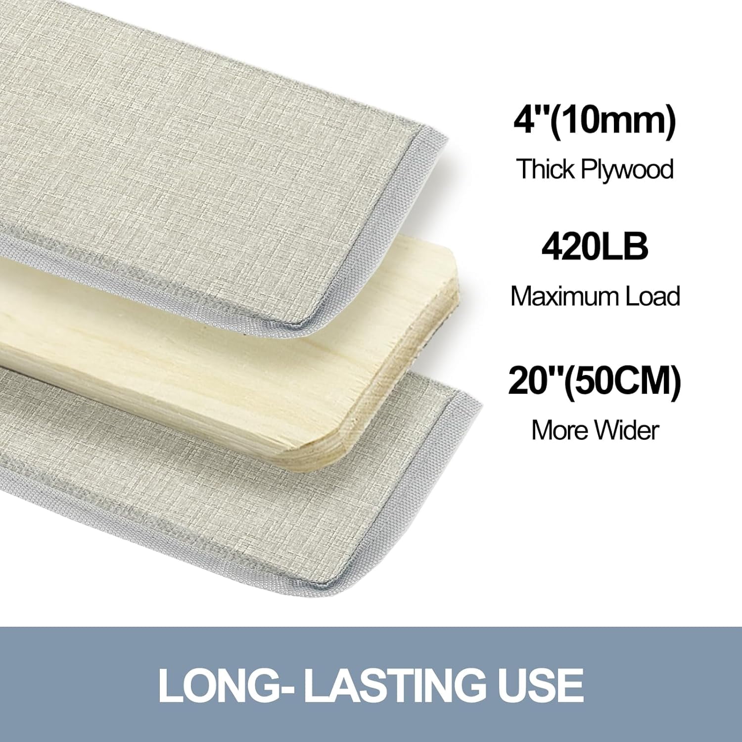 Heavy Duty Couch Cushion Support Board to Fix Sagging Sofas, 20 x 67 Sofa, Thick Plywood Boards Add Strong Seat Supports, Replacement Stuffing Under Couches, Extend Life