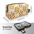 thumbnail image 3 of Uemuo Hand Drawn Snake Pattern Portable Toiletry Bags with Handle, Waterproof travel Make up Bags for Women, Large Capacity Travel Cosmetic Bags, 3 of 9