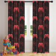 thumbnail image 5 of Blackout Kids Curtains,Red Controllers Games Icons Black Pattern Childrens Insulated Curtains Set Of 2,Bedroom Essentials,Toddler Room Decor 42"x84", 5 of 5
