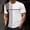 Gray, variant on Men's Casual Lightweight Interlock T Shirts with Short Sleeve Crew Neck Color Block Graphic Tees Shirt Summer Tops Yellow