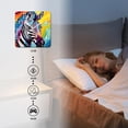 thumbnail image 4 of 12 Inch Wall Clock Battery Operated Silent Clock Decorative for Office, Kitchen, Outdoor, Living Room，Colorful Zebra Oil Painting Design, 4 of 4