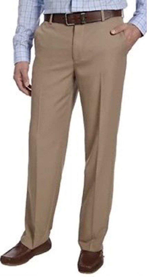 izod men's performance stretch straight fit flat front chino pant