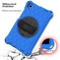 thumbnail image 4 of Dteck Case for Samsung Galaxy Tab A 8.0-inch T290 T295 (2019 Released) ,Shockproof Rubber Hybrid EVA Protection Hand /Shoulder Strap Hard Kickstand Back Cover,Blue+Black, 4 of 6