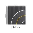 thumbnail image 4 of Apostrophe Games Plaque de Base Route – Blocs de Construction Premium Compatibles avec Toutes les Grandes Marques – 2 Pcs Plaque de Base Grise avec Design de Route – 2 Routes Courbées, 4 of 9