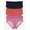 Geo Print, Coral Bisque, Dark Navy, variant on Women’s Ribbed Modal Hipster Panties, 3-Pack, Sizes XS to 3X