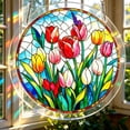 thumbnail image 6 of Acrylic Puzzles Floral Suncatcher Window Hanging, 83 Pieces 7.5 Inch Sun Catcher Puzzles Garden Decoration for Women Men Mom Birthday Gift Home Decor, 6 of 9