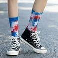 thumbnail image 6 of Sofullue Star Tie-Dye Cotton Crew Socks Winter Warm Terry Basketball Skateboard Hosiery, 6 of 19