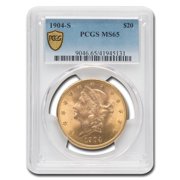 1904-S $20 Liberty Gold Double Eagle MS-65 PCGS