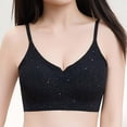 thumbnail image 5 of qelini Wireless Push up Bras for Women Seamless Breathable Everyday T-Shirt Bra with Shimmer Detail & Adjustable Straps, 5 of 7