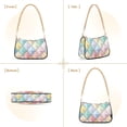 thumbnail image 7 of FORMRS Womens Shoulder Bag with Chain Strap Clutch Purse Cute Tote Handbag, Colorful Geometric, 7 of 7