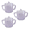 Translucent Purple, variant on Providence Spillproof Compact 8 oz Adult Sippy Cup w/ 2 Handles, Set of Clear, Yellow, and Red