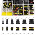 thumbnail image 1 of Desiderio - Kit de conectores impermeables de 708 piezas, terminal eléctrico impermeable para automóvil de 1/2/3/4/5/6 pines para scooter, automóvil, camión y barco, 1 of 5