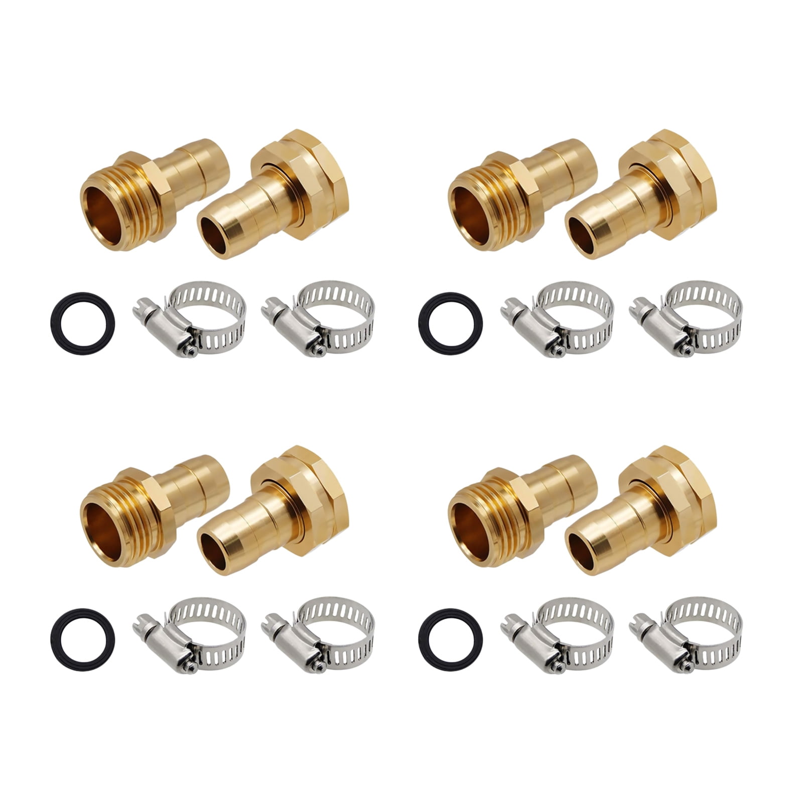 TAPDRA Quick Connect Hose Repair Fitting Gold Aluminum For Garden Hose Outdoor Cleaning Watering Tool Connection Part