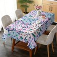 thumbnail image 6 of Rectangle Table Cloth, Waterproof Heavy Duty Vinyl Tablecloths, Wipeable Washable Table Cover Floral Rustic Seasonal Table Cover for Party Picnic Dinner Decor (Boho, 60" X 84"), 6 of 7