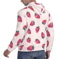 thumbnail image 6 of Sikiie Hand Drawn Strawberry Men's Hoodie, Essentials Hoodie, Sweatshirt, Pullover Hooded Sweatshirt for Men-3X-Large, 6 of 7