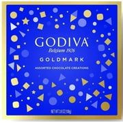 Godiva Goldmark Gift Chocolates Assortment Cardboard Box, 3.8 oz., 9 Count Snack Bites