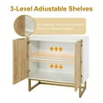 thumbnail image 6 of Demi Bonn Modern Storage Cabinet with 2 Doors, Buffet Sideboard Cabinet, Accent Cabinet for Living Room, Dining Room, Entryway, White, 6 of 12