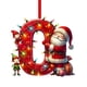 thumbnail image 1 of Adornos navideños, adornos navideños, regalos navideños, árbol de Navidad acrílico 2D, colgante de 26 letras, regalo decorativo, colgantes para fiestas navideñas familiares, objetos colgantes, 1 of 5