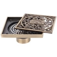 thumbnail image 1 of Desagüe De Ducha Colador De Piso De Cobre Bronce Antiguo Para Balcón Para Baño ANGGREK Otros, 1 of 8