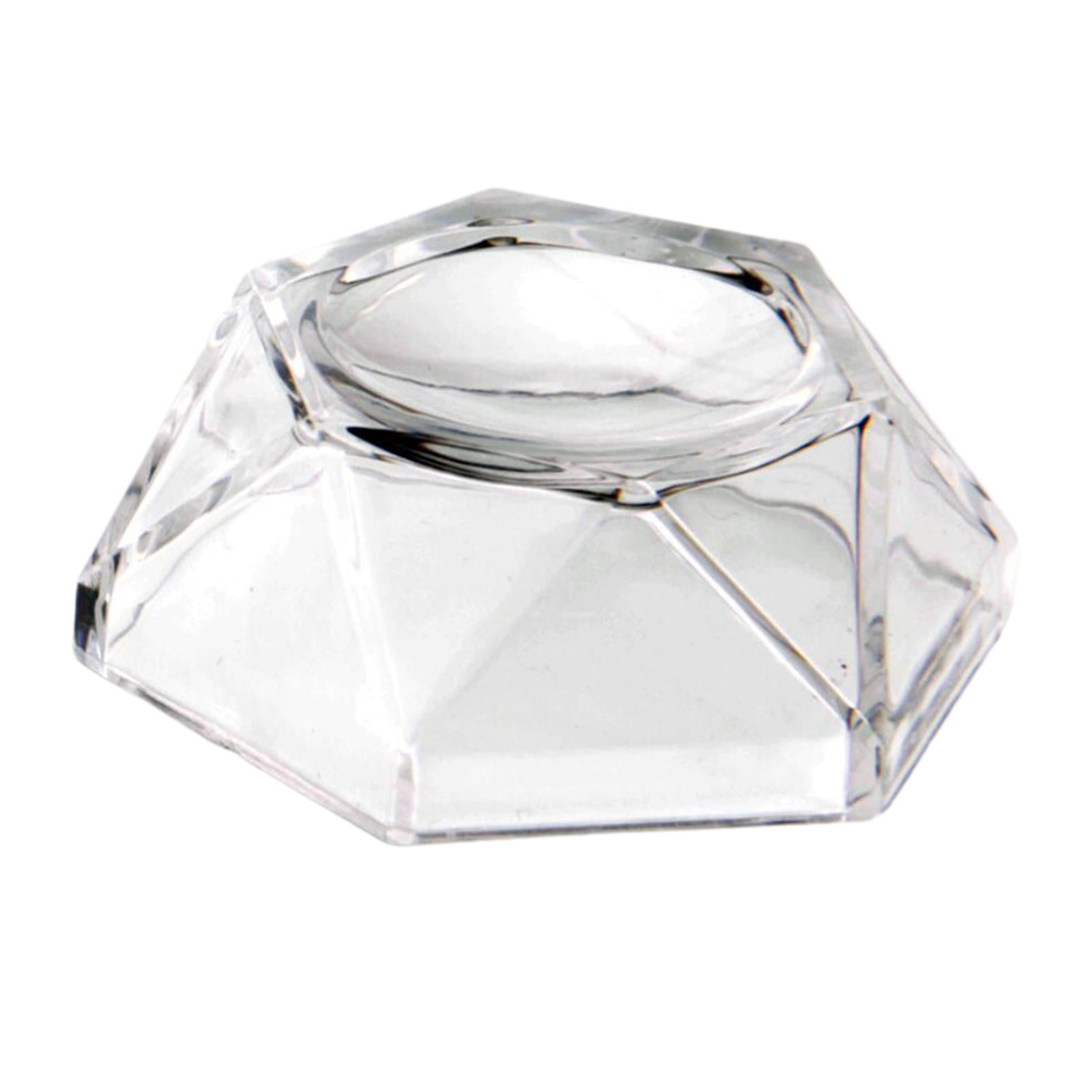 Clear Trapezoid Crystal Ball Display Base Stand Holder For Galss Sphere Stones 