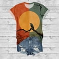thumbnail image 6 of Ankishi Animal Shirts for Women Vintage Crewneck Summer Short Sleeve Tee Regular Fashion Clothes for Sports, 6 of 7