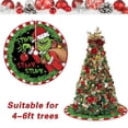 thumbnail image 1 of Christmas Decorations Clearance!! Christmas Tree Skirt, Red & Green Merry Christmas Tree Skirt Collar, Soft Xmas Holiday Decoration, 1 of 6
