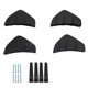 thumbnail image 2 of 4pcs Rear Bumper Lip Spoiler Protective Trim Black Maintenance Replacement Universal, 2 of 5