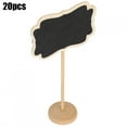 thumbnail image 1 of Mini Tableau Noir, 20 Pcs Tableau Noir en Bois Décoration Art Verticale Tableau Noir Robuste et Résistant, 1 of 9