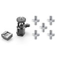 thumbnail image 2 of 5 Pieces Metal Threaded Screw Adapter Tripod Screw Converter & 1x Lcd Monitor Adapter with Hot Shoe Cold Shoe Base, 2 of 8