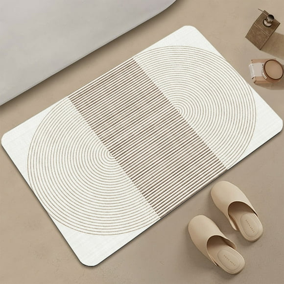 EGNMCR Diatomite Floor Mat Household Bathroom Absorbent Door Mat Bathroom Diatomite Foot Mat Non Slip Floor Mat Absorbent Quick Drying Mat Diatomite floor mats