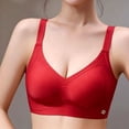 thumbnail image 4 of Turilly Bras Womens V Neck Wireless Bra With Thin Straps Seamless Plus Size Support Everyday Bras, 4 of 5