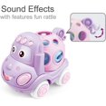 thumbnail image 4 of Coche con sonajero y ruedas para niños pequeños, juguete para empujar y andar con sonajero de goma suave, 3 piezas, vehículo impulsado por fricción, regalo de aprendizaje infantil, 4 of 4