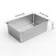 thumbnail image 2 of Caja de arena para gatos Kirecoo de acero inoxidable XXL con lados altos, 2 of 7