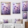 thumbnail image 4 of Designart "Delicate Moment With Violet Veiled Poppies I" Poppies Floater Framed Wall Art Living Room, 4 of 5